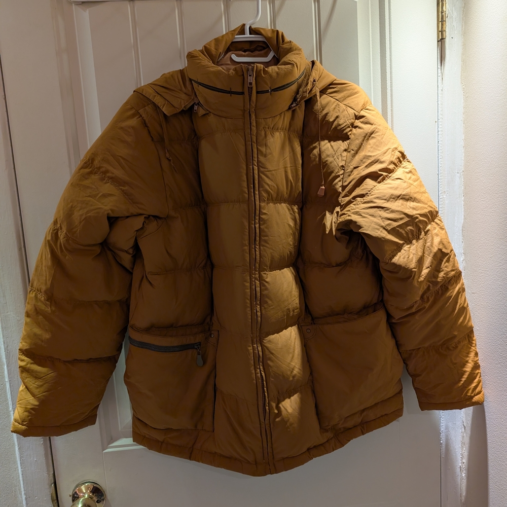 Unisexe Brown Puffer Jacket